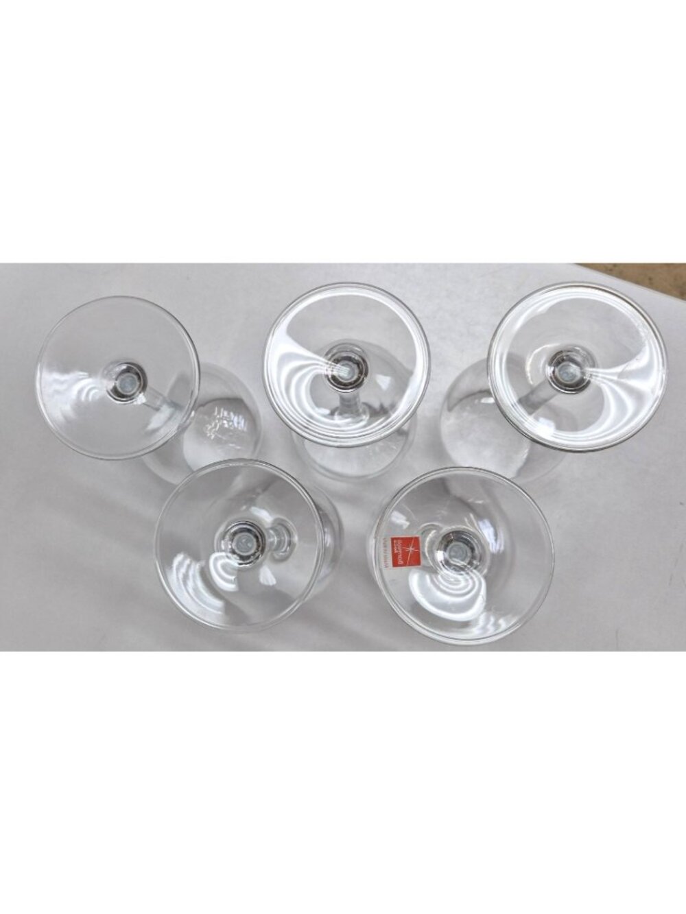 Bormioli Rocco Italian Wine Glasses Set of 5 Clear Elegant Design - Picture 3 of 10